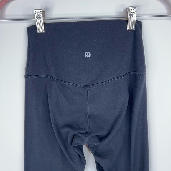 Lululemon Align Crop Leggings Black High Rise Soft Lightweight Athleisure Size 4 - Picture 6 of 11